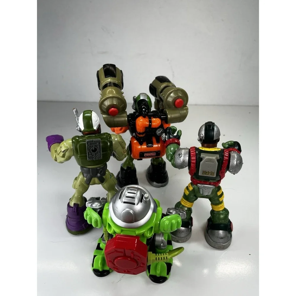 4 Vintage Mattel Fisher Price Rescue  Mountain Canyon‎ Heroes Action Figures